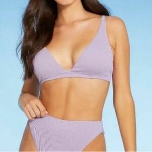 Lilac and sparkly bikini top from target. BRAND NEW with tags